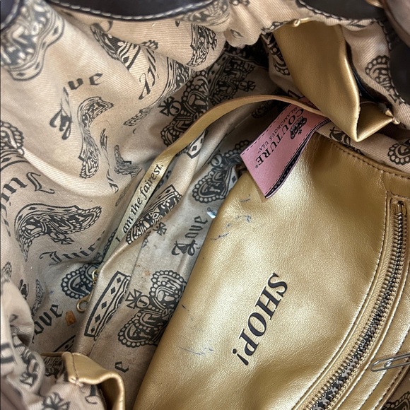 Juicy Couture Brown and Black Suede Tote - Picture 5 of 10